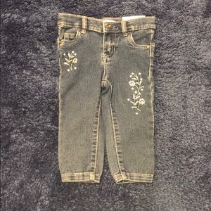 NEW size 12 month skinny pant with jeweled buttons